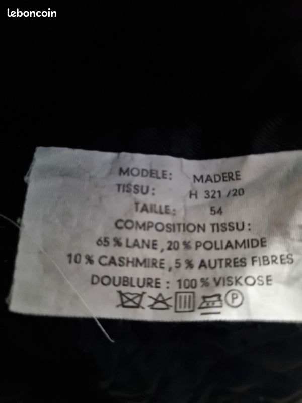 Manteau caban bleu marine/noir (image 4)