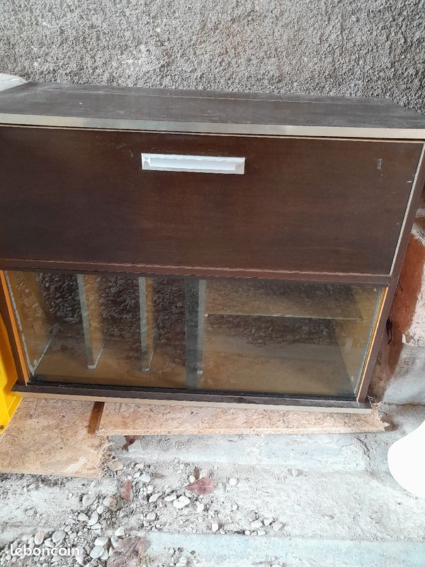 Meuble TV hi fi 70's vintage (image 1)