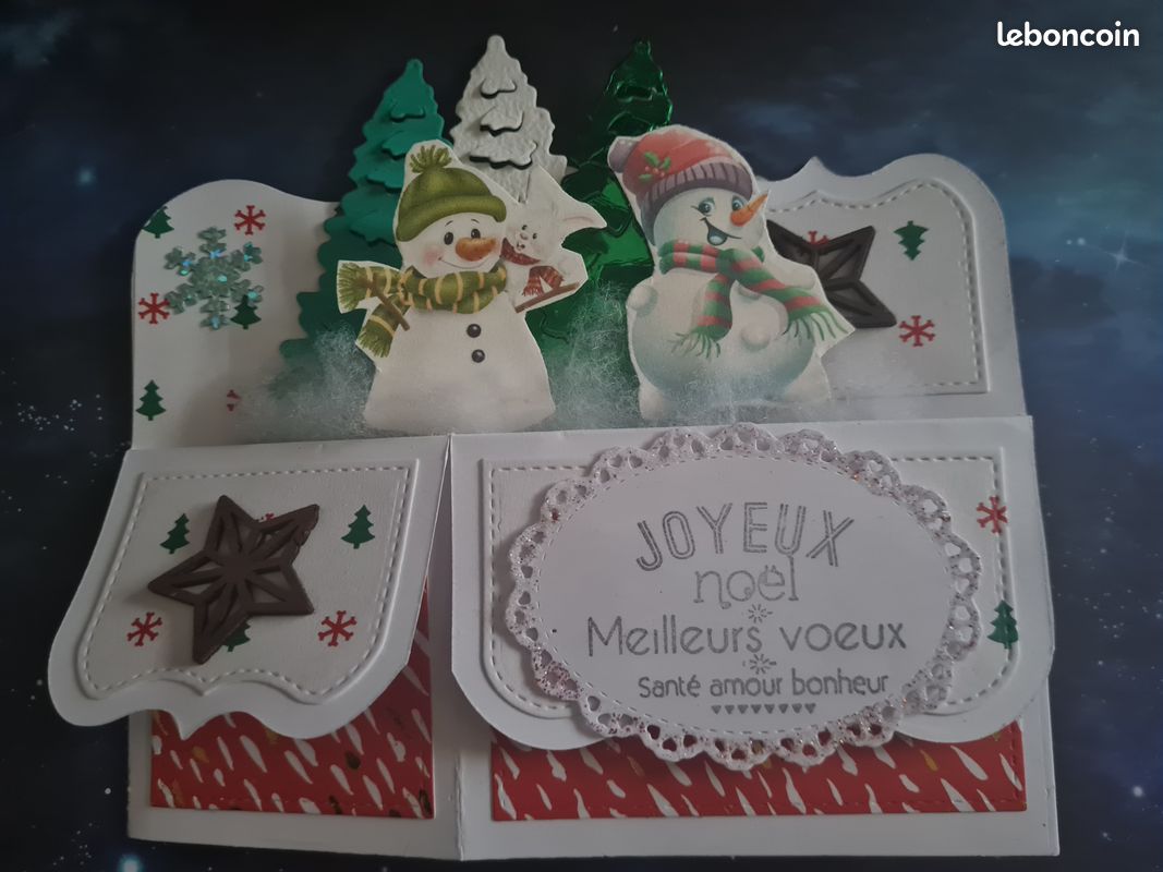Carte boite pop up Noël (image 2)