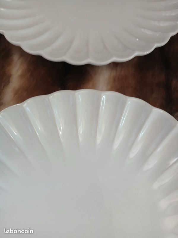 2 assiettes à dessert blanches (image 5)