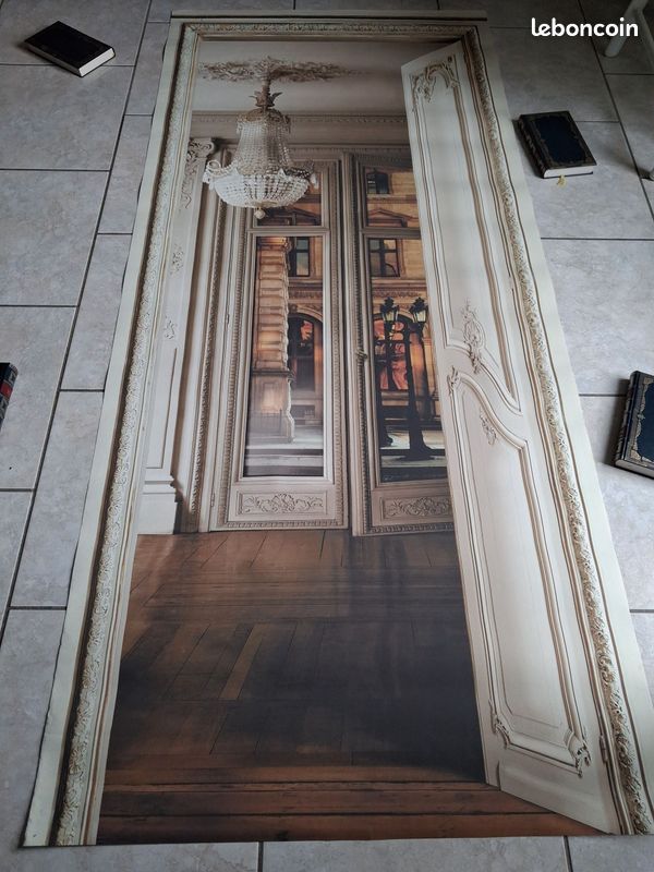 Rare - papier peint trompe-l'oeil - ambiance sophistiquée (image 1)