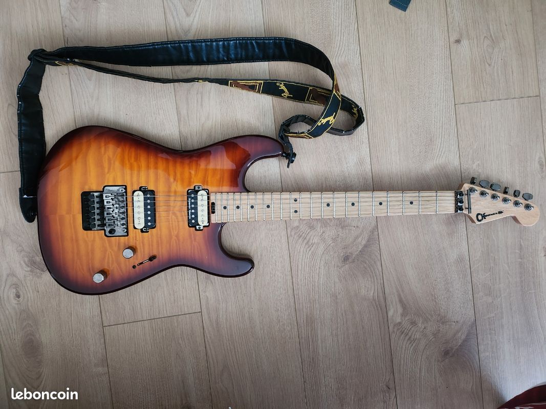 Guitare Charvel pro san dimas style 1 HH tobacco burst