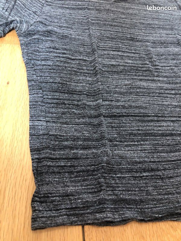 T-Shirt Gris Chiné H&M Taille M (image 3)