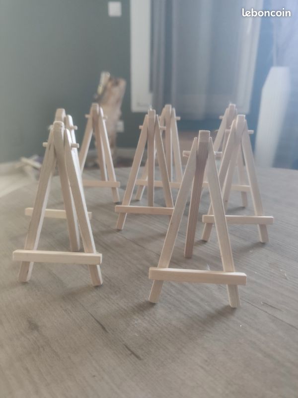8 Mini chevalets bois (image 1)