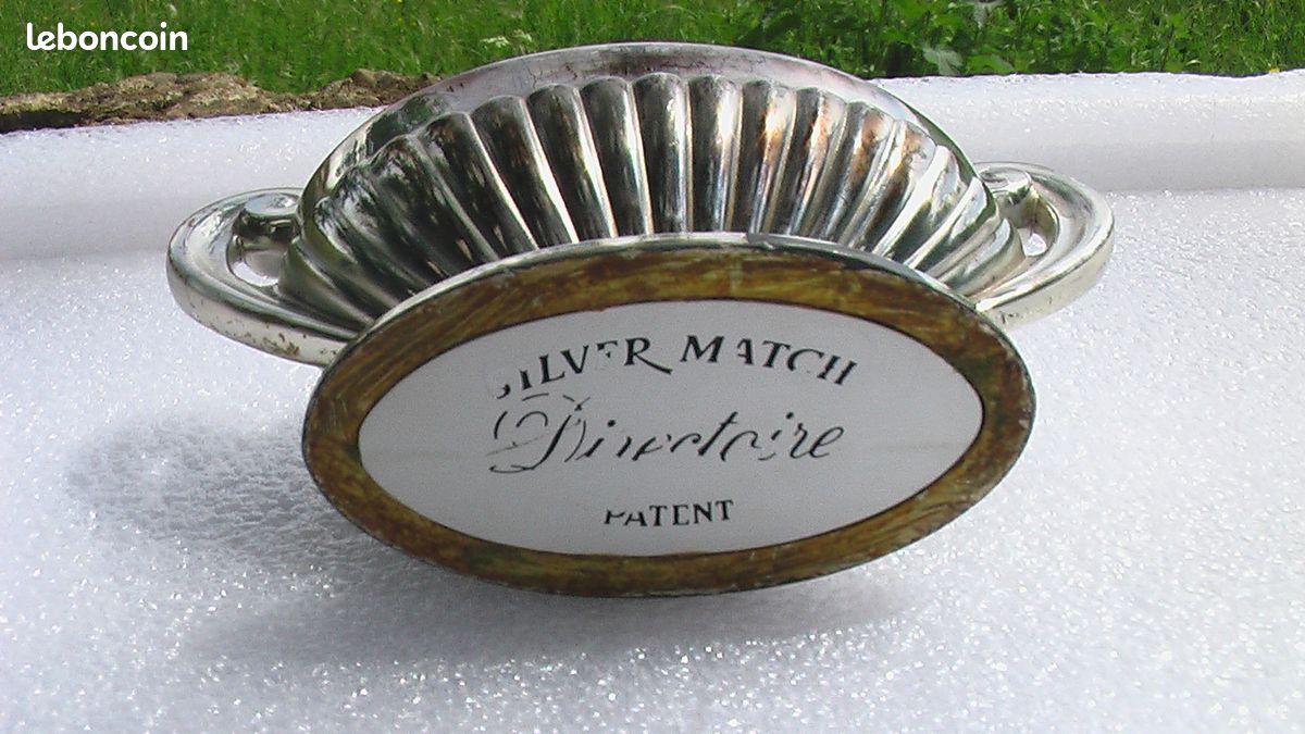 Briquet de table vintage Silver Match Directoire (image 2)