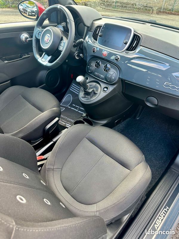 Fiat 500C ABARTH 1.4 TURBO 145CV 595 GPS CARPLAY + CLIMATISATION AUTO + RADARS DE RECUL AR (image 4)