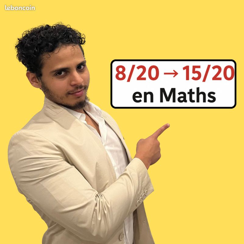 Professeur de maths à temps plein - Plus de 130 élèves déjà accompagnés ...