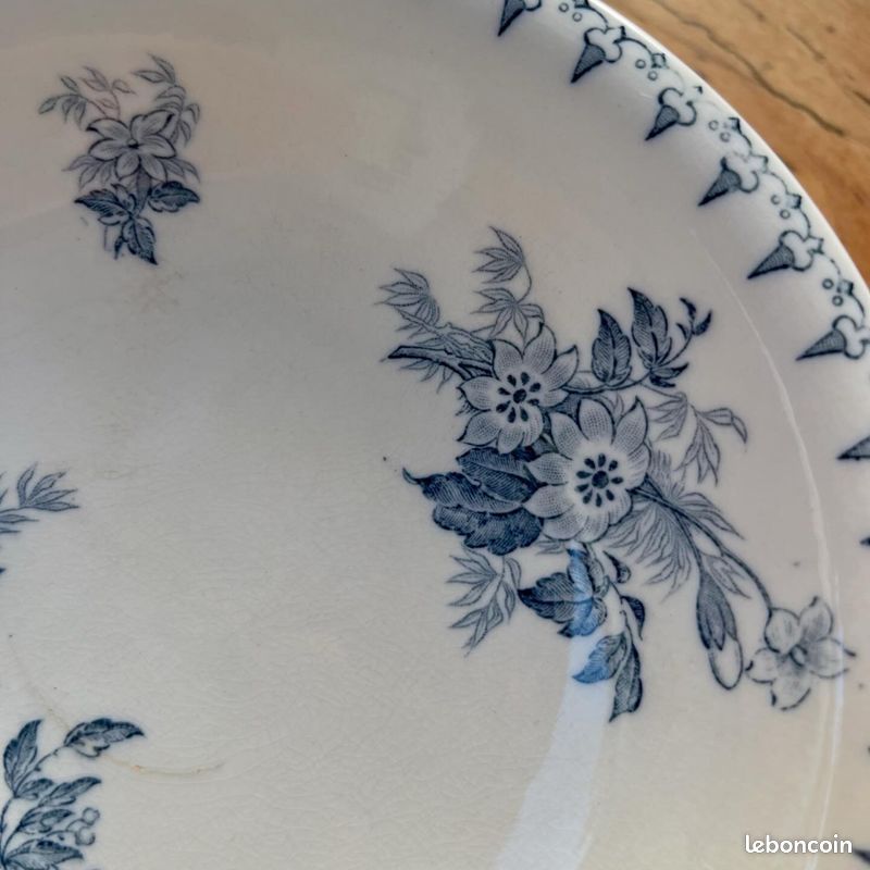 Sublime compotier ancien - Flore Sarreguemines (image 4)
