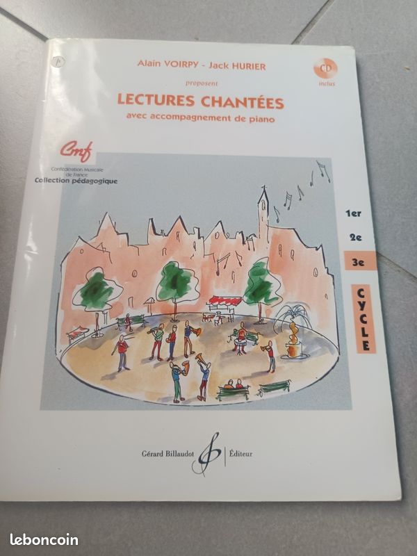 Lectures chantées avec accompagnement piano cd inclus (image 1)