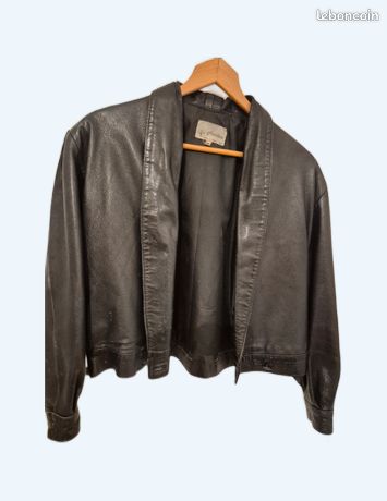 Veste Matelassée Femme H&M Taille S Marron Courte Coupe Décontractée Fermeture éclair