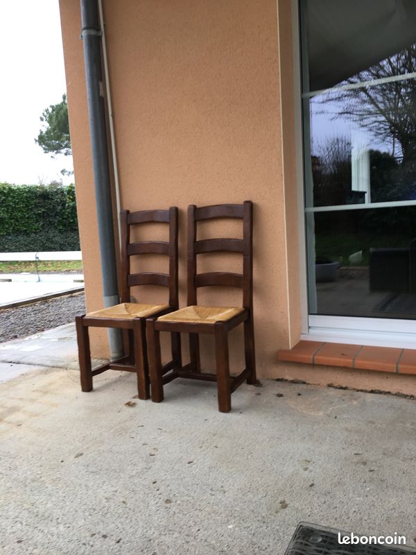 4 chaises hautes bois (image 1)