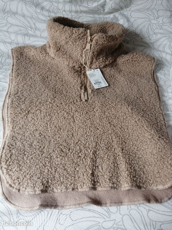 Plastron zippé beige (image 1)