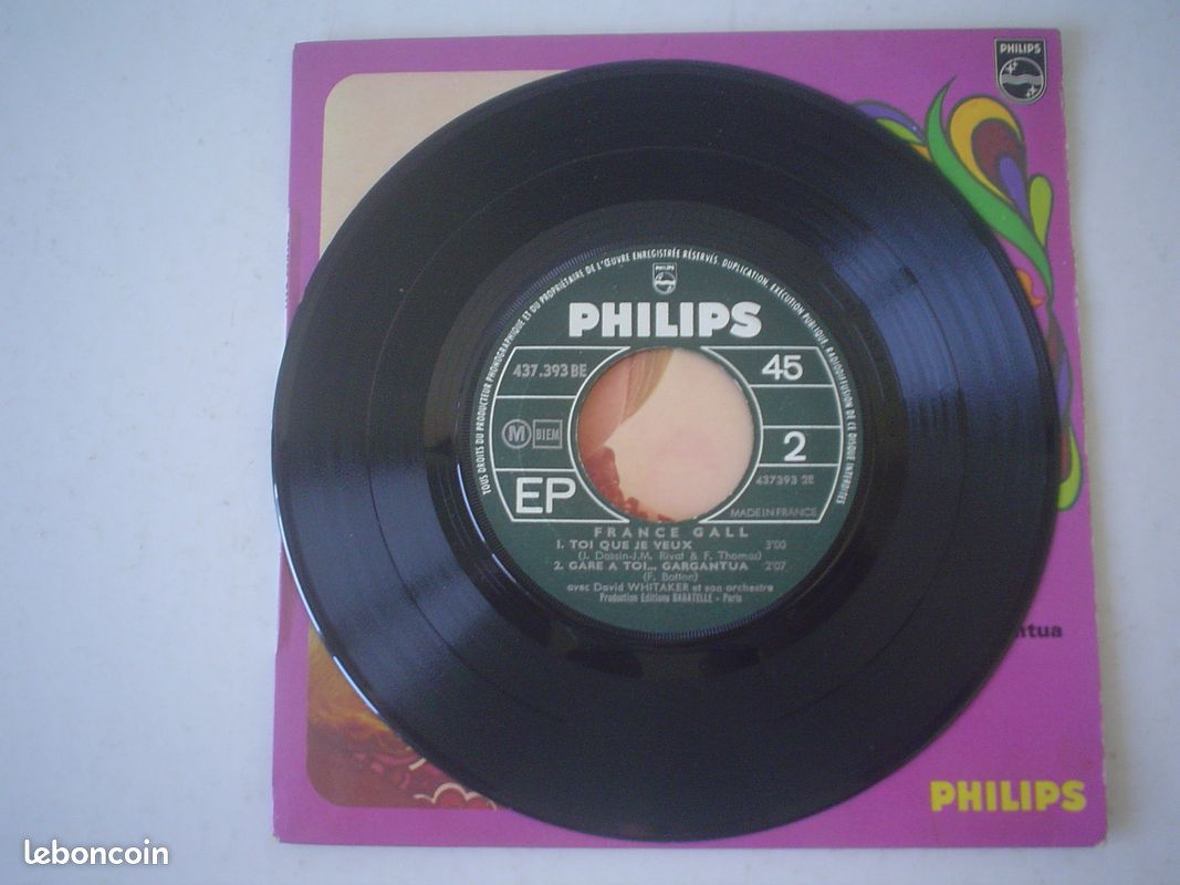 France Gall: Chanson indienne 45 T vinyle (image 5)