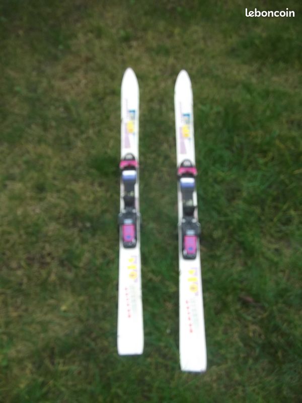 Paire de skis 1.38 m vintage (image 1)