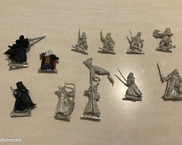 Lot De 8 Figurines Métal Games Workshop - Le Seigneur Des Anneaux, Très Bon état