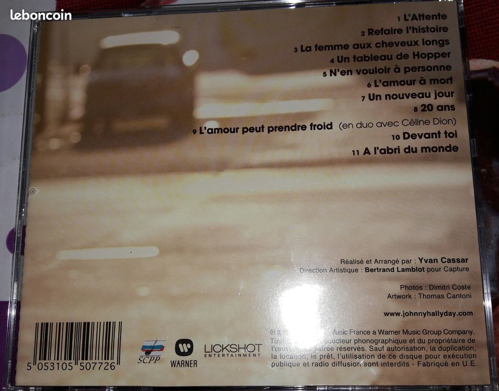 CD JOHNNY HALLYDAY (KiKi74) (image 3)