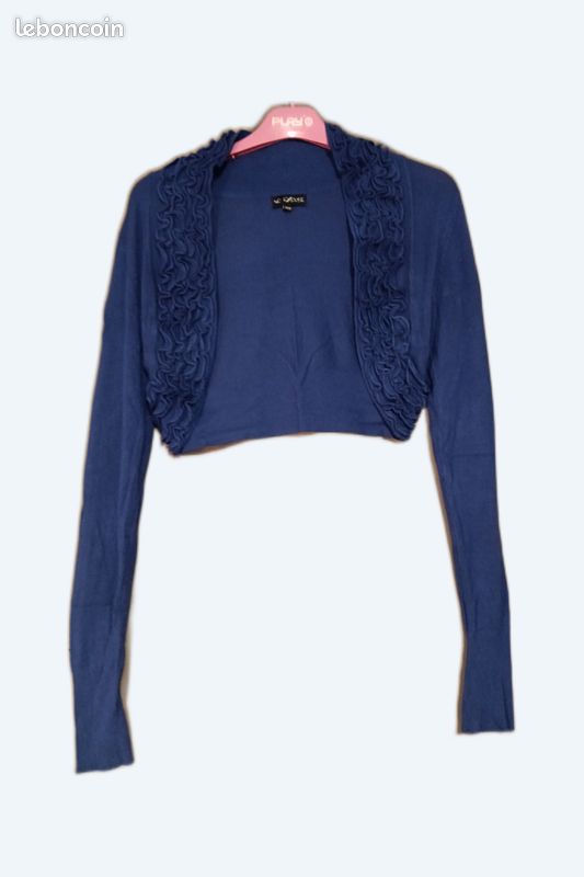 Bolero Cache Cache Crème Taille 34/36 - Occasion Très Bon état, Style Chic Et Court