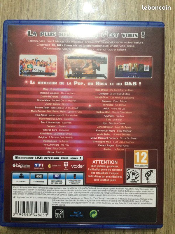 The Voice - La plus belle voix (2019) + 2 micros (PS4) au meilleur prix