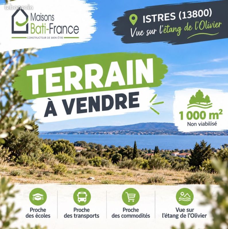 Terrain 1000 m² · à Istres · 1 000 m² · 195 000 €