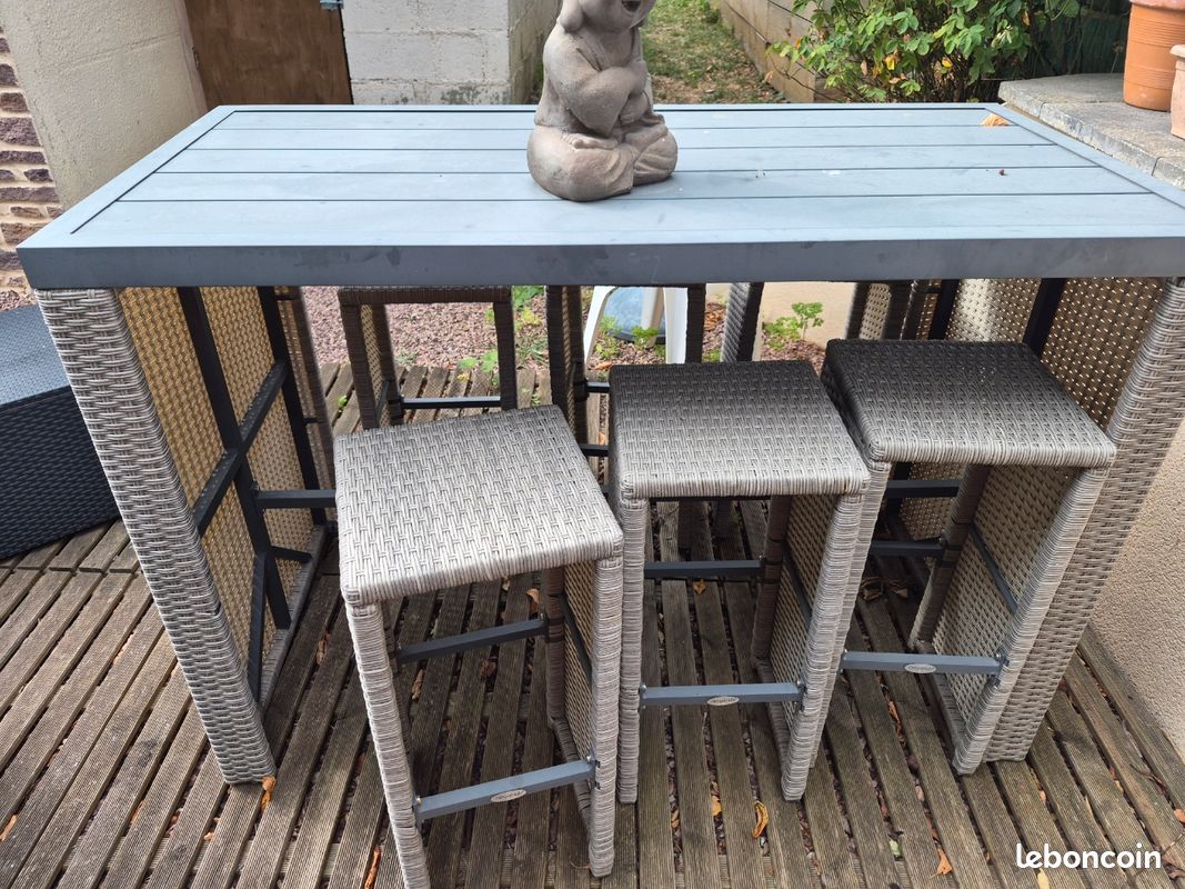 Table de bar salon de jardin (image 3)