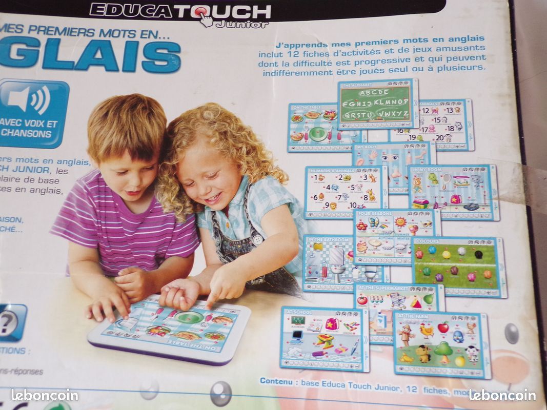 Tablette tactile apprendre l'anglais + fiches divers thèmes (image 3)