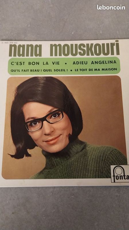 45 tours 4 titres nana mouskouri c'est bon la vie (image 1)