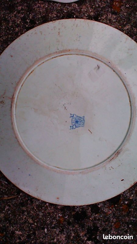 Assiettes gien, lfb blois ,fraise,Neptune (image 3)