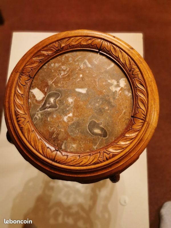 Sellette bois et marbre (image 3)