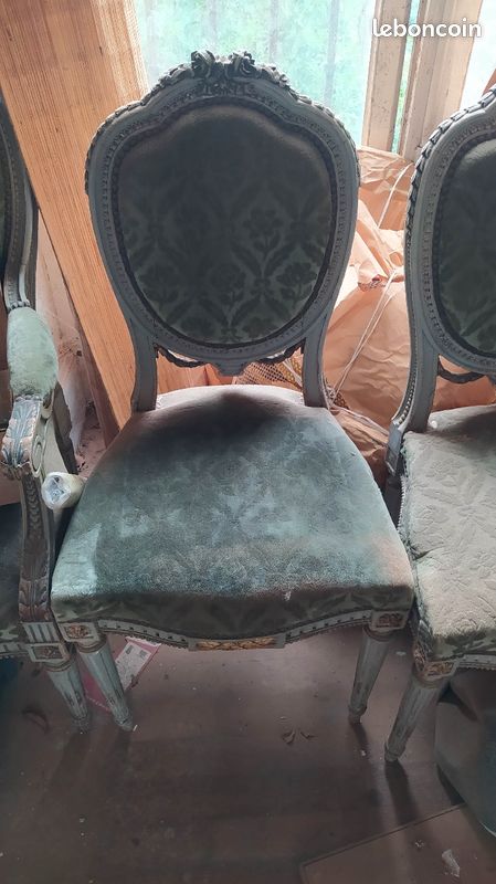 Fauteuil et chaise type louis (image 5)