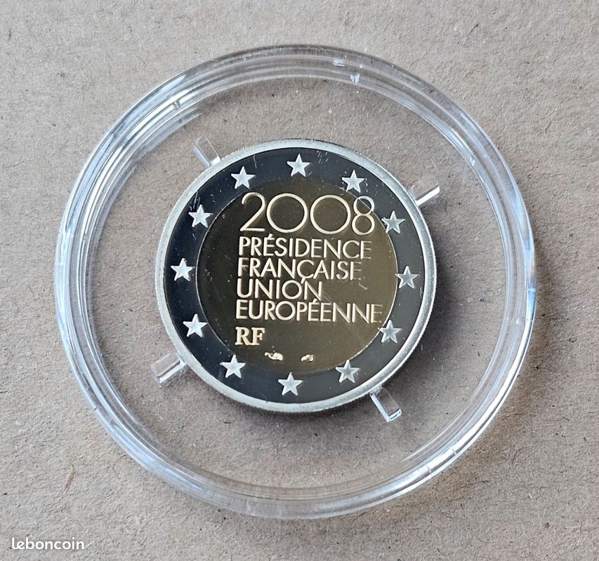 Coffret BE 2 euro commémorative France 2008 Présidence UE (image 5)