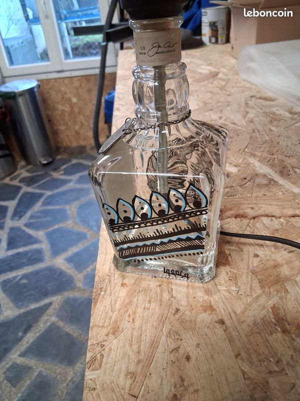 Lampe Originale Jack Daniel's – Lampe Bouteille Avec Abat-jour – Multicolore