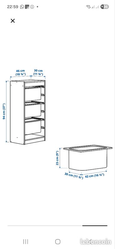 Meuble Ikea Trofast (image 3)