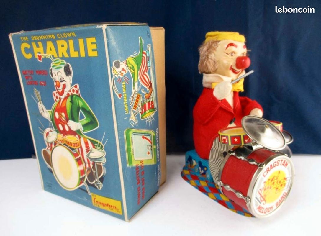 Jouer clown Charlie année 1960 parfait état (image 8)