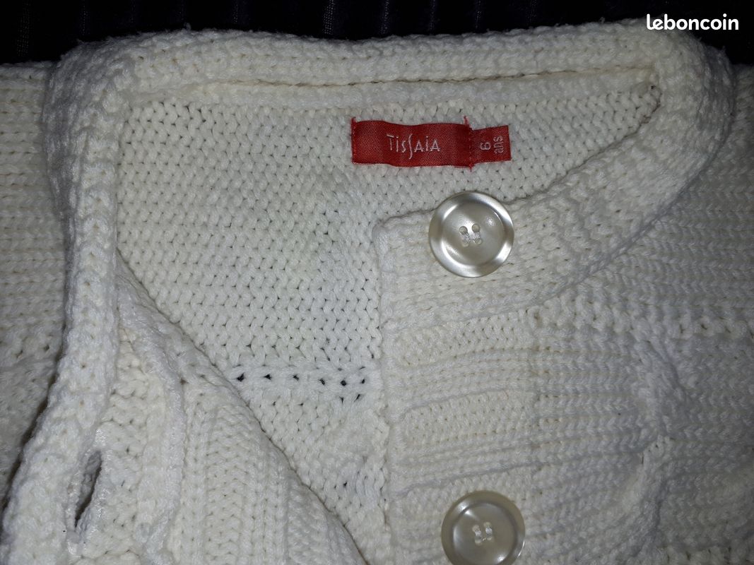 Gilet blanc 6 ans (image 2)