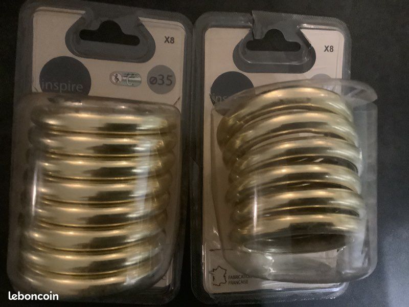 Lot de 14 anneaux doré diamètre 35 (image 1)