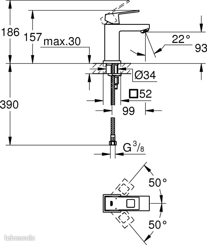 Mitigeur GROHE neuf (image 2)