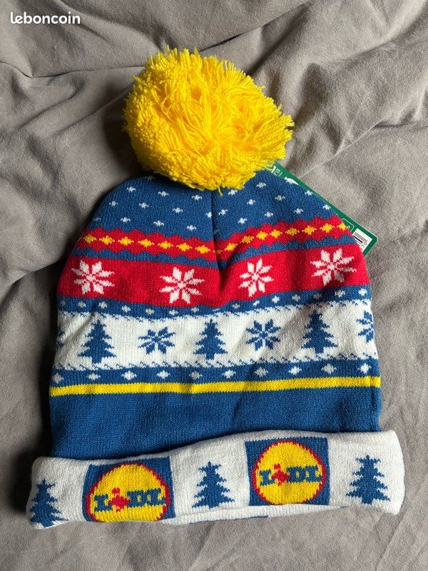 Lot De 2 Bonnets De Noël LIDL – Neufs Avec étiquettes – Tailles Uniques