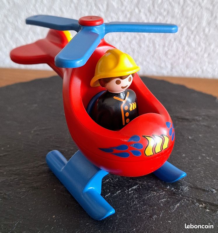 Hélicoptère pompier Playmobil 123 Jeux Jouets