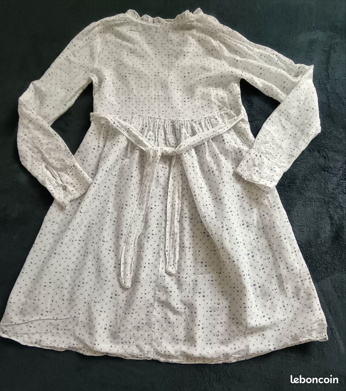Robe été manches longues – Made in Italy – Soie & coton – Style romantique (image 9)