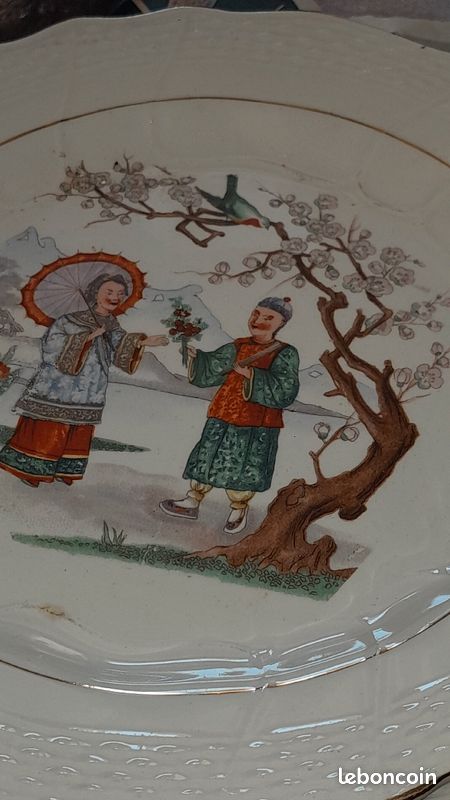 Assiette chinoise porcelaine (image 1)