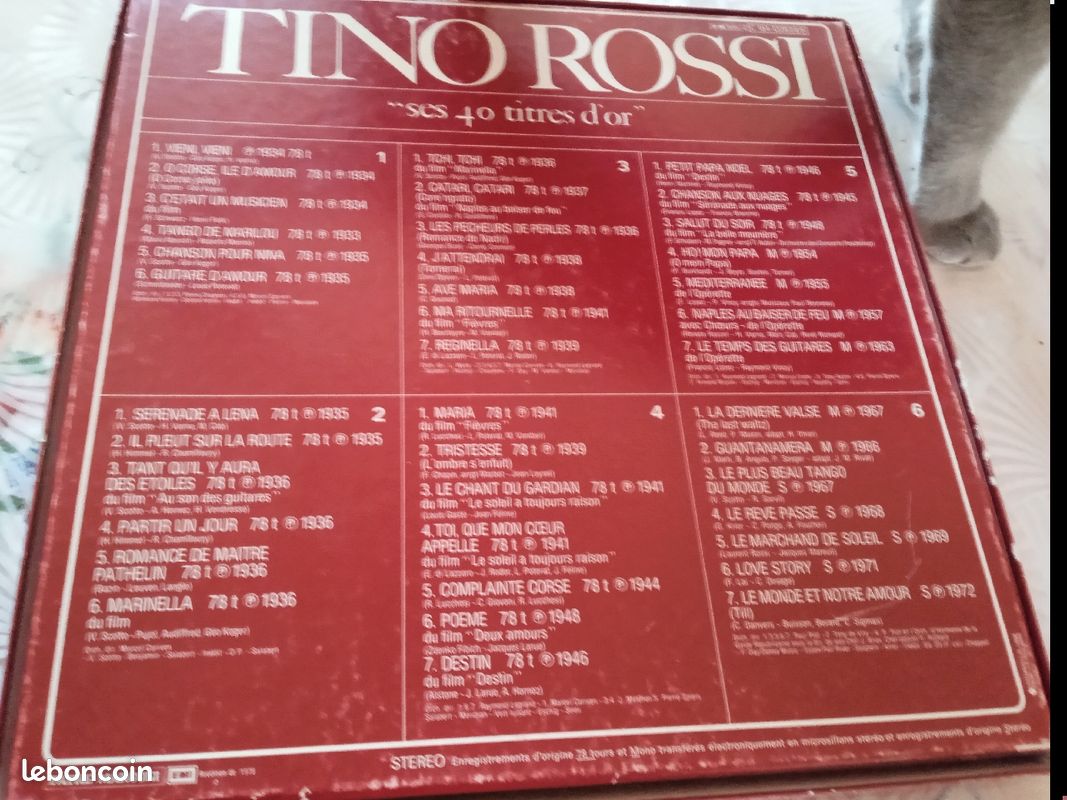 Disque. De Tino Rossi (image 1)