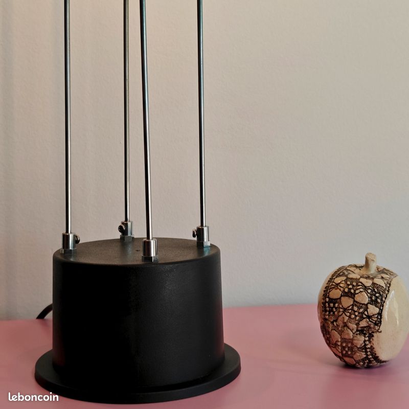 Grande lampe de bureau vintage – Fuder Allemagne – Design post-moderne années 80 – Halogène orientable (image 6)