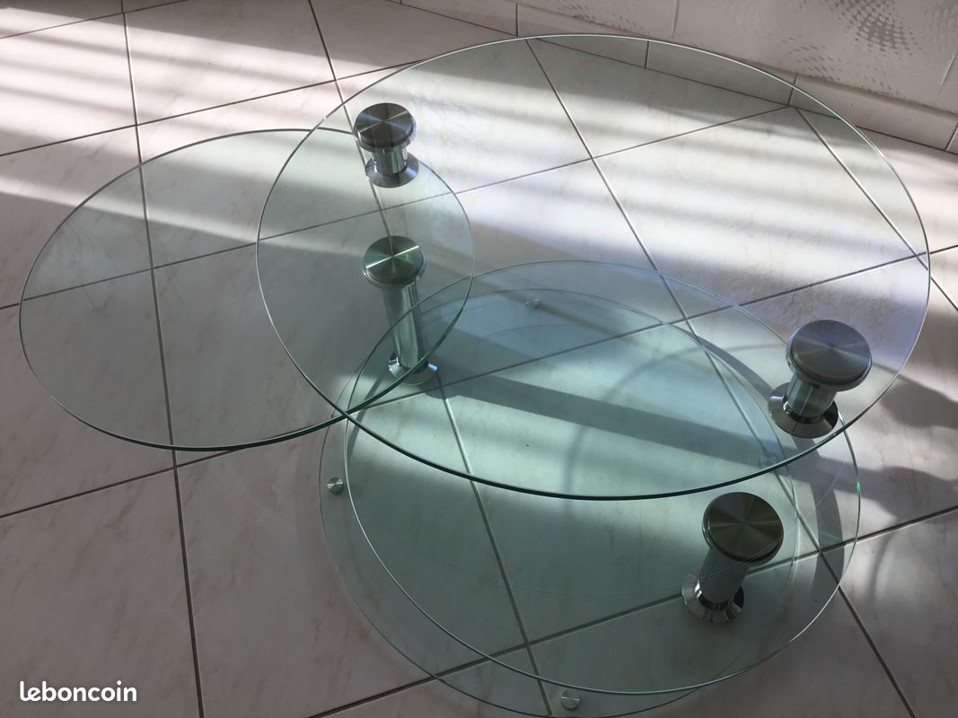 Table de salon en verre (image 2)