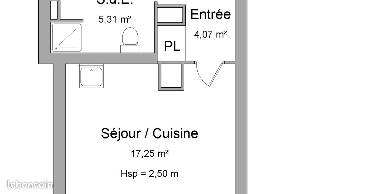 Appartement 1 pièce 27 m² · à Évreux · 27 m² · 67 000 €