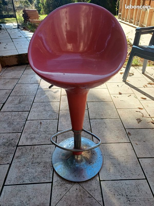 Tabouret réglable rose (image 2)