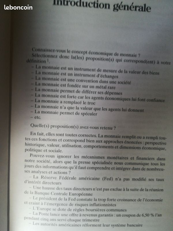 Livre Economie Monétaire et Financière (image 4)