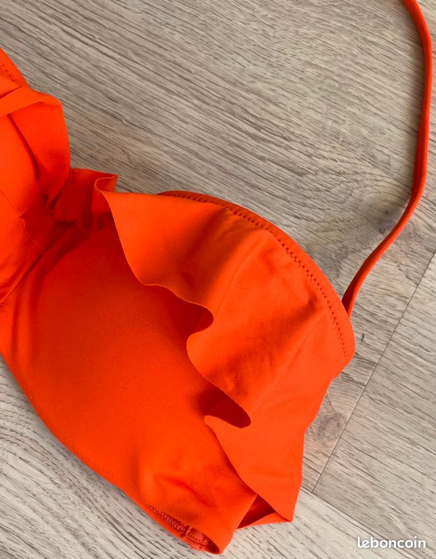 Maillot de Bain Tex Taille 38 Modèle Orange (image 4)