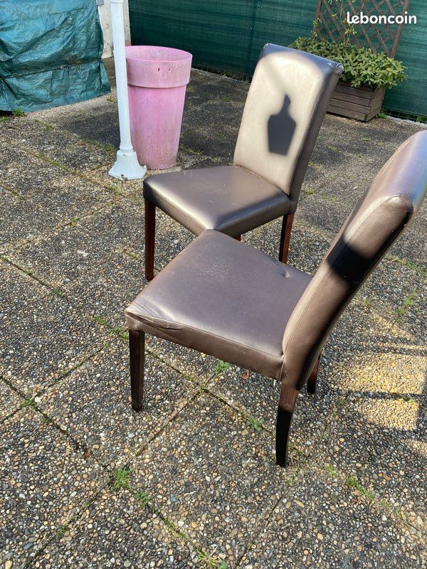 Vente lot de 12 chaise noir en bon état (image 1)
