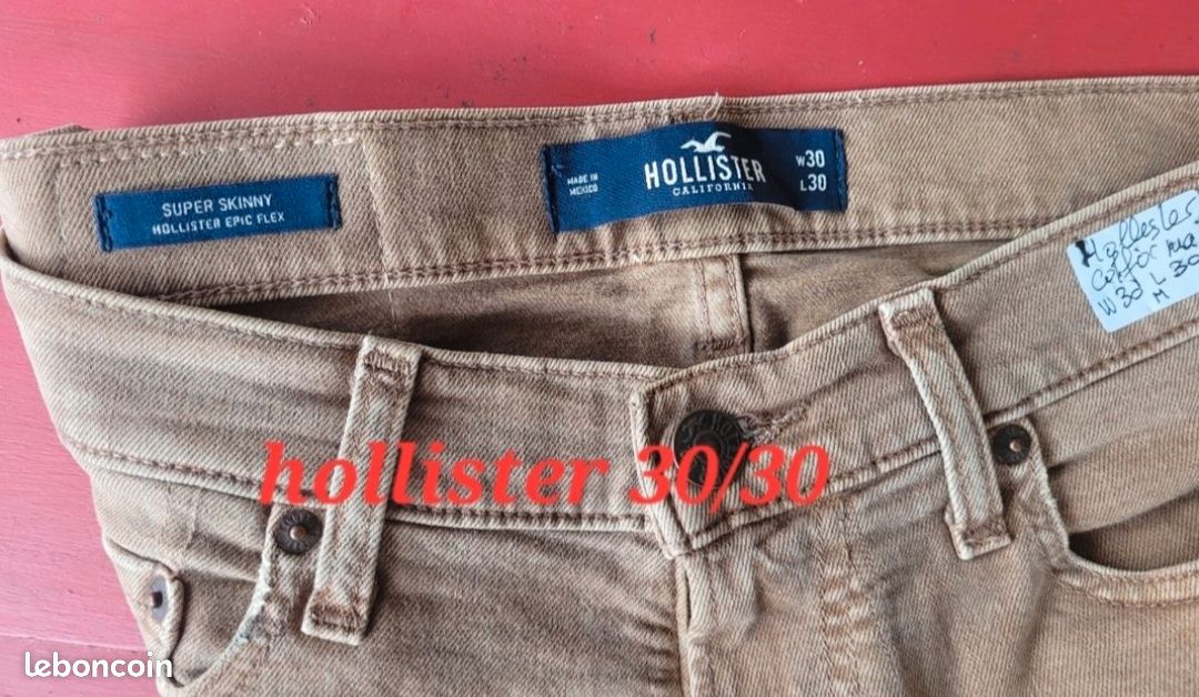Super Skinny Jeans Hollister Pantalon Homme Hollister California