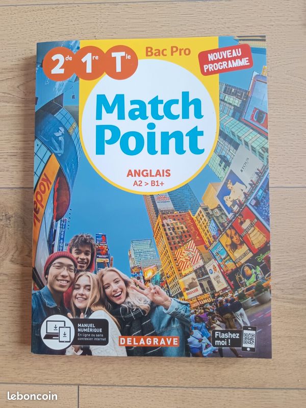 Match Point Anglais bac pro - Delagrave livre manuel scolaire NEUF (image 2)